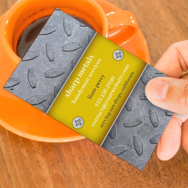 Konstruktionen Handyman-Visitenkarte Visitenkarte (Von Creator hochgeladen)