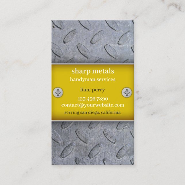 Konstruktionen Handyman-Visitenkarte Visitenkarte (Vorderseite)