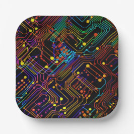 Konstruktionsdarstellung der Leiterplatte Pappteller