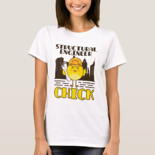 Konstruktionsingenieur Chick Zivil Engineering T-Shirt