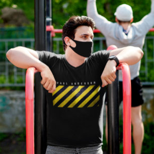 Konstruktionsingenieur für schwarzgelbe Streifen T-Shirt