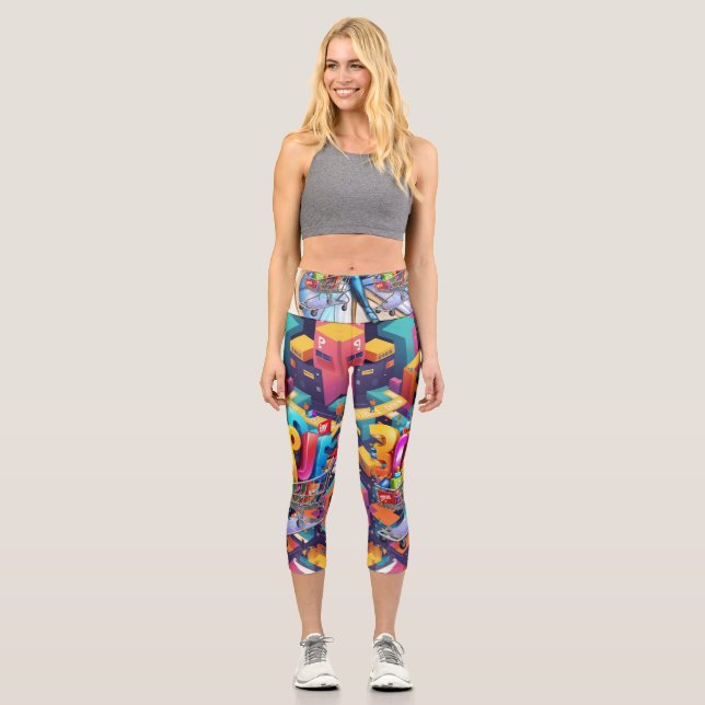 Konstruktionskonzept Capri Leggings (Vorderseite)