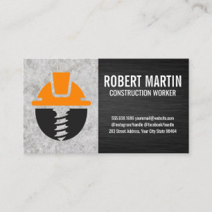 Konstruktionslogo Blue Collar Contractor Terminkarte