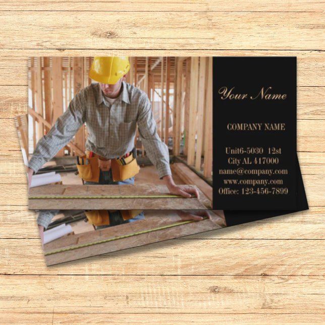Konstruktionswerkzeuge Visitenkarte (Mechanical Tools Construction Carpentry carpenter Business Card)