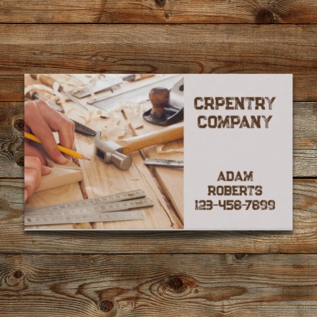 Konstruktionswerkzeuge Visitenkarte (Mechanical Tools Construction Carpentry carpenter Business Card)