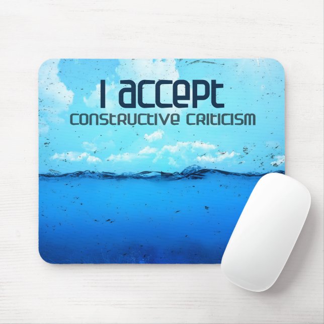 "konstruktive Kritik" Motivation Affirmation Mousepad (Mit Mouse)