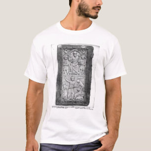 Konsulats- Diptych von Aetius, links Handplatte T-Shirt