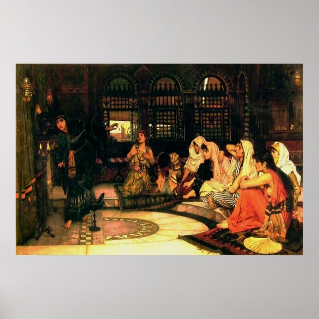 Konsultieren des Oracle (1882)~ Fine Art Leinwand Poster (Vorne)