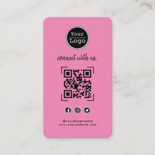 Kontakt mit uns QR-Code für soziale Medien Visitenkarte