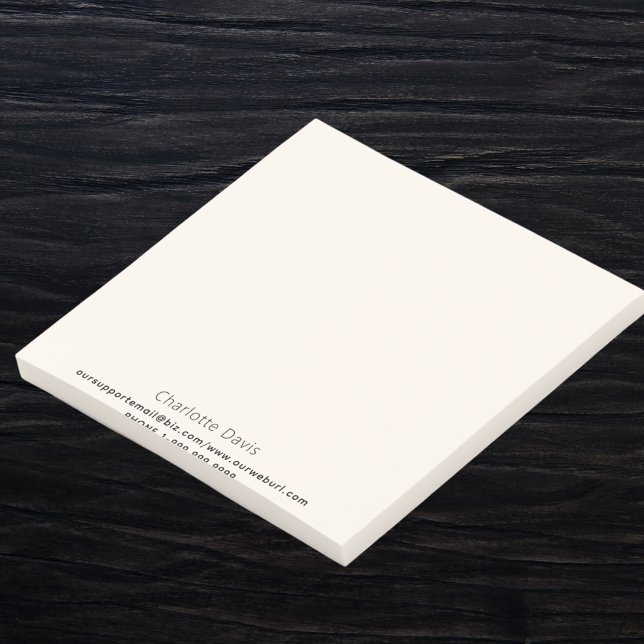 Kontaktinformation für Beige Creme Post-it Klebezettel (Von Creator hochgeladen)