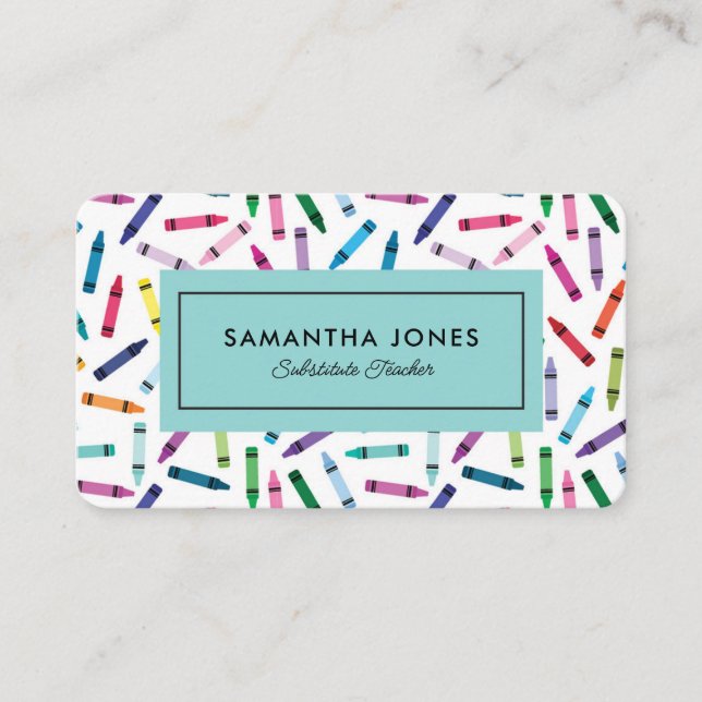 Kontaktinformation für gescannte Crayons Visitenkarte (Vorderseite)