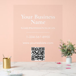 Kontaktinformation zu White Company Name Storefron Acrylschild