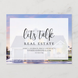 Kontaktinformationen zum beruflichen Realty House  Postkarte