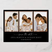 Kontaktkarte für Foto Save the Date untersuchen