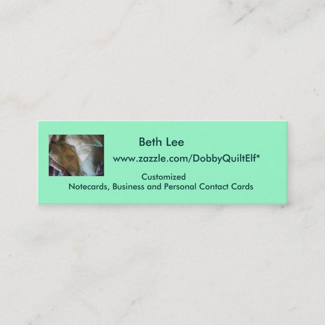 Kontaktkarte Mini Visitenkarte (Vorderseite)