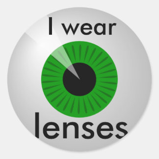 Kontaktlinsen Runder Aufkleber