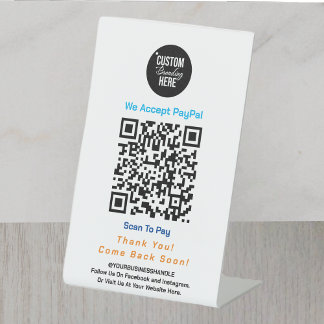 Kontaktloses Firmenzeichen mit Logo Sockelschild