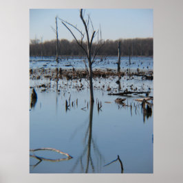 Kontemplation der Reflexion Poster