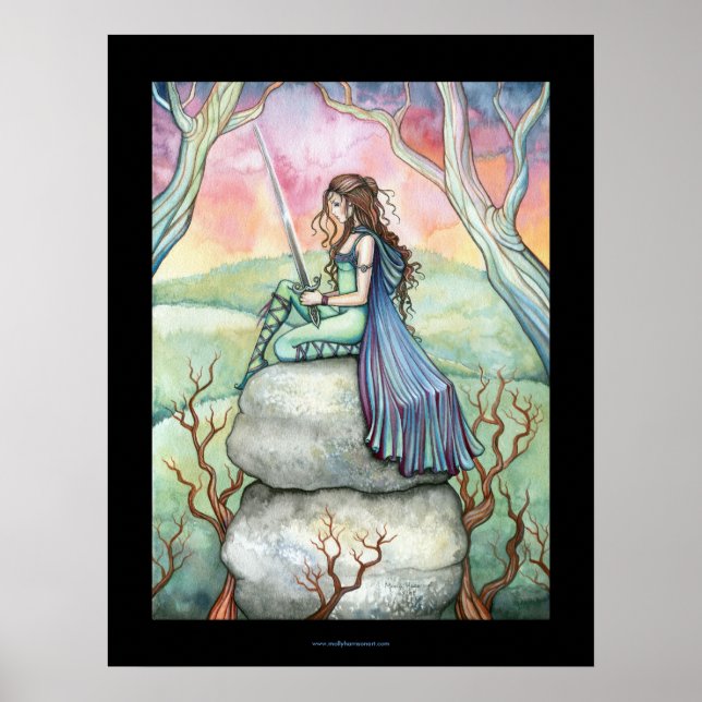 Kontemplation von Guinivere Poster (Vorne)