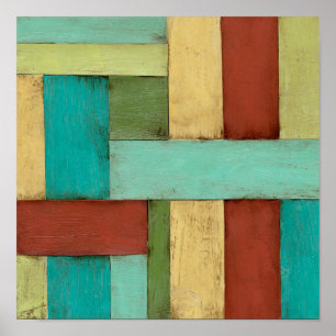 Kontempoare Küste mehrfarbige Malerei Poster