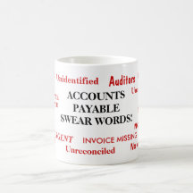 Konten zahlbare Swear Words! Joke Tasse