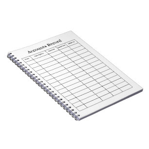 Kontenbuch Notizbuch Ledger Notizblock