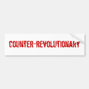 Konterrevolutionär-Autoaufkleber Autoaufkleber