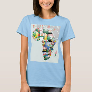 Kontinent Afrika Schön Mama Afrika Bunt T-Shirt
