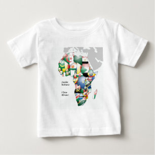Kontinent Afrika Schöne Mama Afrika farbenfroh Baby T-shirt