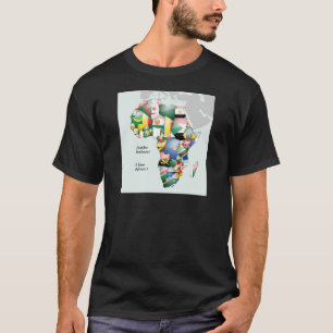 Kontinent Afrika Schöne Mama Afrika farbenfroh T-Shirt