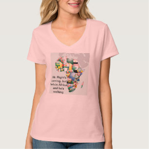 Kontinent Afrika Schöne Mama Afrika farbenfroh T-Shirt