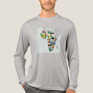Kontinent Afrika Schöne Mama Afrika farbenfroh Tri-Blend Shirt