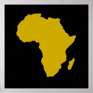 "Kontinent Afrikas - kühne Gold" Poster