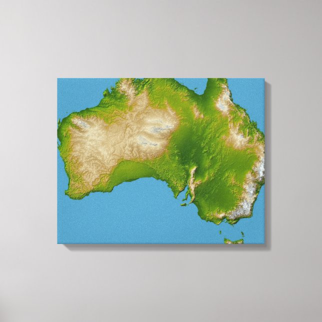 Kontinent Australiens Leinwanddruck (Vorderseite)