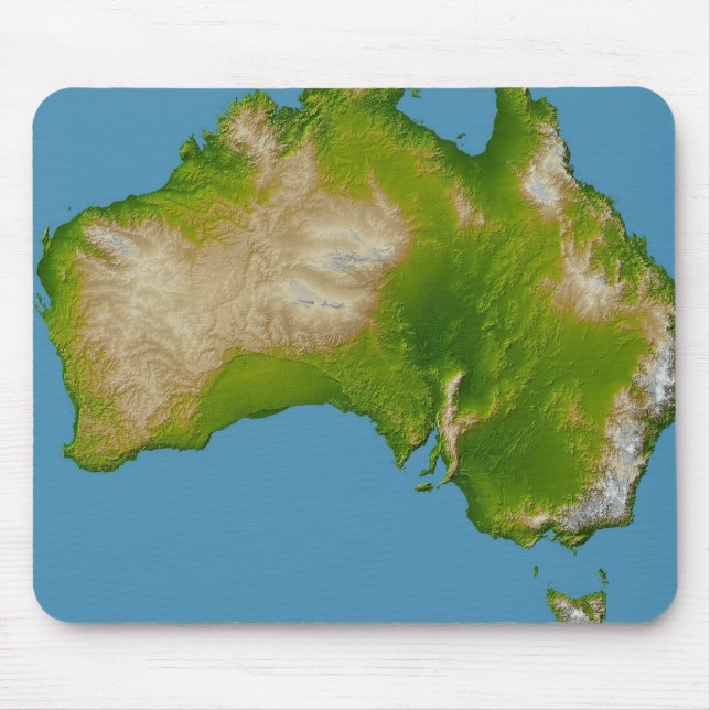 Kontinent Australiens Mousepad (Vorne)