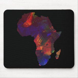 Kontinent-Kunst-Karte Afrikas bunte Afrika Mousepad