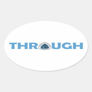 Kontinentaler Trennweg durch Wanderung Ovaler Aufkleber