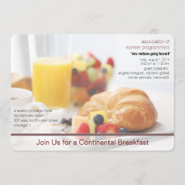 Kontinentalfrühstück Einladung