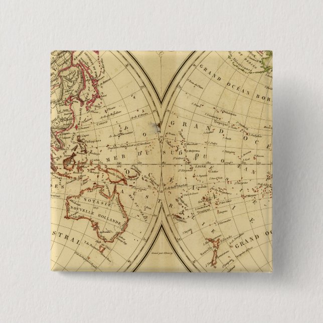 Kontinente Button (Vorderseite)