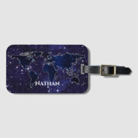 Kontinente in Star Constellations Night Sky