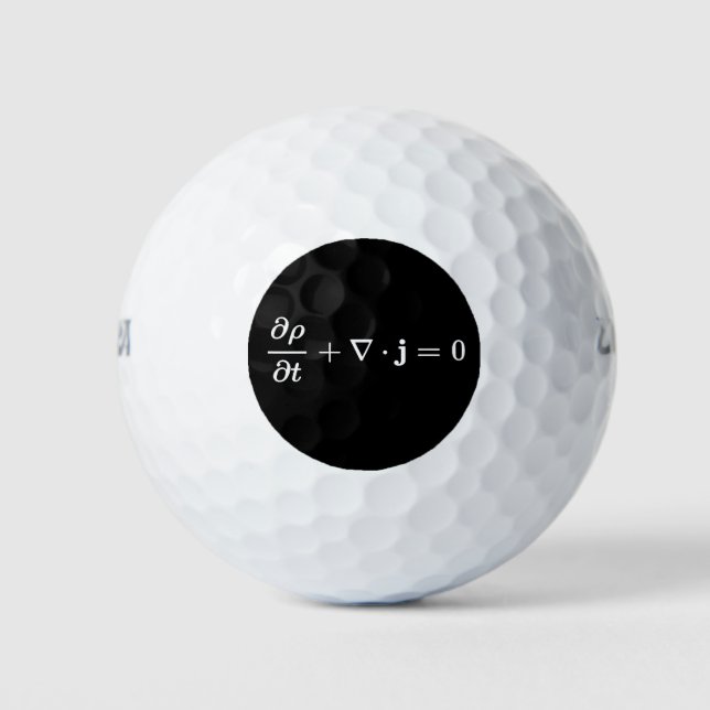 Kontinuitätsgleichung für alle Physikfelder Golfball (Vorderseite)