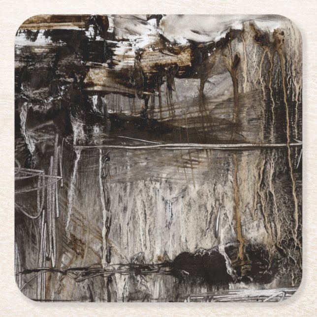 Kontinuum II Rechteckiger Pappuntersetzer (Vorderseite)