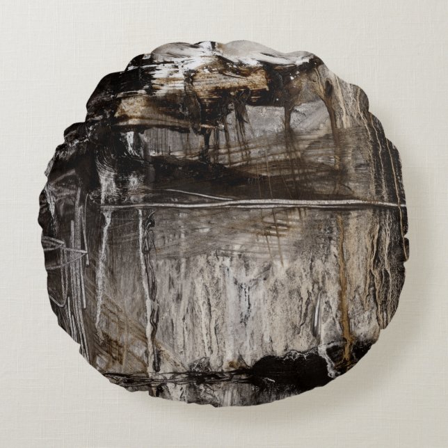 Kontinuum II Rundes Kissen (Vorderseite)