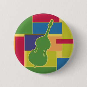 Kontrabass Colorblocks Knopf Button
