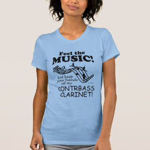Kontrabass-Klarinette fühlen die Musik T-Shirt