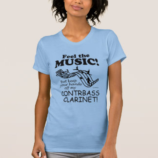 Kontrabass-Klarinette fühlen die Musik T-Shirt