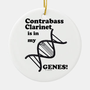 Kontrabass-Klarinette ist in meinen Genen Keramikornament