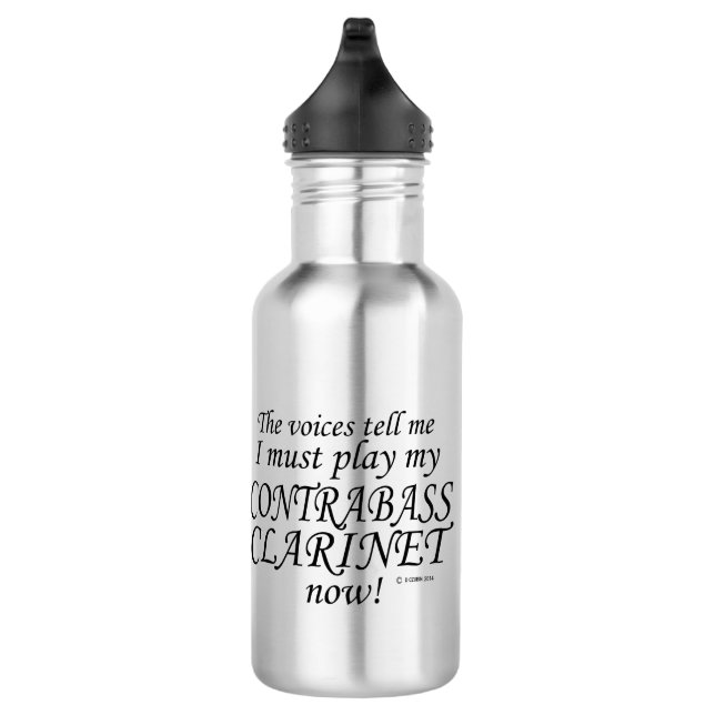Kontrabass Klarinettenstimmen sagen, müssen spiele Edelstahlflasche (Rechts)