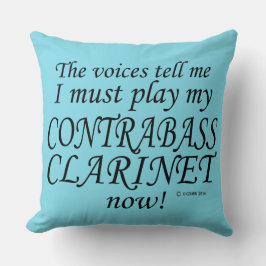 Kontrabass Klarinettenstimmen sagen, müssen spiele Kissen