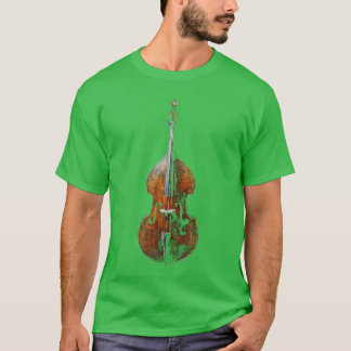 Kontrabass-Musik Instrument Kunst Kontrabass-Freun T-Shirt